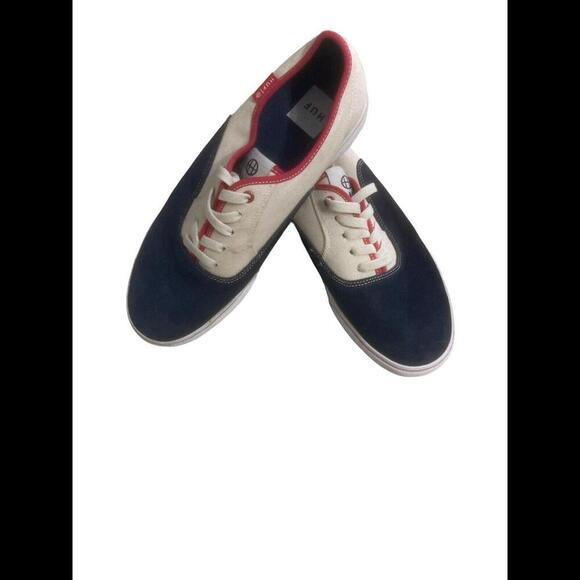 Huff shoes Size 11 Blue Tan And Red Canvas - Picture 1 of 5